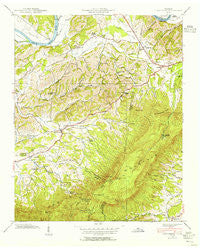 Clevenger Tennessee Historical topographic map, 1:24000 scale, 7.5 X 7.5 Minute, Year 1939