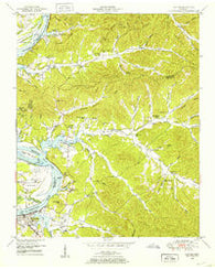 Clifton Tennessee Historical topographic map, 1:24000 scale, 7.5 X 7.5 Minute, Year 1949