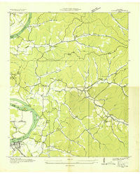 Clifton Tennessee Historical topographic map, 1:24000 scale, 7.5 X 7.5 Minute, Year 1936