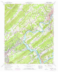 Clifton Tennessee Historical topographic map, 1:24000 scale, 7.5 X 7.5 Minute, Year 1968