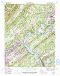 Clinton Tennessee Historical topographic map, 1:24000 scale, 7.5 X 7.5 Minute, Year 1968