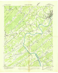 Clinton Tennessee Historical topographic map, 1:24000 scale, 7.5 X 7.5 Minute, Year 1936