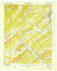 Clinton Tennessee Historical topographic map, 1:24000 scale, 7.5 X 7.5 Minute, Year 1946