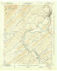 Clinton Tennessee Historical topographic map, 1:24000 scale, 7.5 X 7.5 Minute, Year 1946