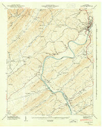 Clinton Tennessee Historical topographic map, 1:24000 scale, 7.5 X 7.5 Minute, Year 1946