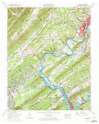 Clinton Tennessee Historical topographic map, 1:24000 scale, 7.5 X 7.5 Minute, Year 1968