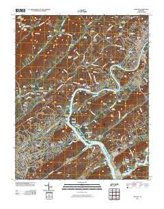 Clinton Tennessee Historical topographic map, 1:24000 scale, 7.5 X 7.5 Minute, Year 2010