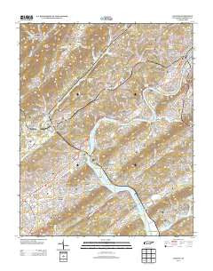 Clinton Tennessee Historical topographic map, 1:24000 scale, 7.5 X 7.5 Minute, Year 2013