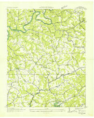 Clouds Tennessee Historical topographic map, 1:24000 scale, 7.5 X 7.5 Minute, Year 1936