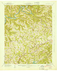 Clouds Tennessee Historical topographic map, 1:24000 scale, 7.5 X 7.5 Minute, Year 1942