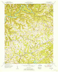 Clouds Tennessee Historical topographic map, 1:24000 scale, 7.5 X 7.5 Minute, Year 1952