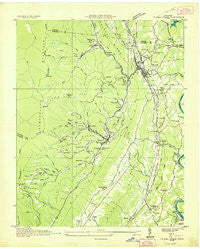 Coal Creek Tennessee Historical topographic map, 1:24000 scale, 7.5 X 7.5 Minute, Year 1936