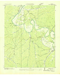 Coble Tennessee Historical topographic map, 1:24000 scale, 7.5 X 7.5 Minute, Year 1936