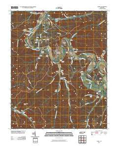 Coble Tennessee Historical topographic map, 1:24000 scale, 7.5 X 7.5 Minute, Year 2010