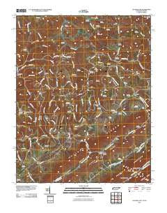 Coleman Gap Tennessee Historical topographic map, 1:24000 scale, 7.5 X 7.5 Minute, Year 2010