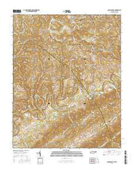 Coleman Gap Tennessee Current topographic map, 1:24000 scale, 7.5 X 7.5 Minute, Year 2016
