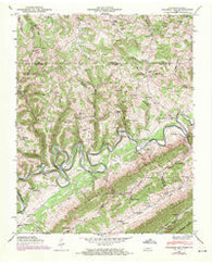 Colemen Gap Tennessee Historical topographic map, 1:24000 scale, 7.5 X 7.5 Minute, Year 1946