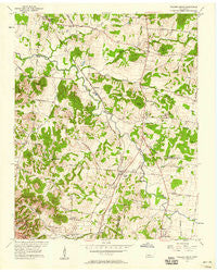 College Grove Tennessee Historical topographic map, 1:24000 scale, 7.5 X 7.5 Minute, Year 1957