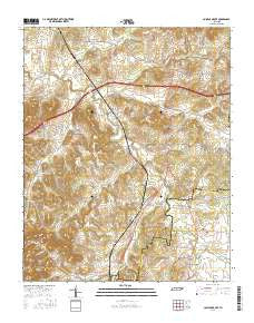 College Grove Tennessee Current topographic map, 1:24000 scale, 7.5 X 7.5 Minute, Year 2016