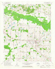 Collierville Tennessee Historical topographic map, 1:24000 scale, 7.5 X 7.5 Minute, Year 1965