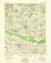 Collierville Tennessee Historical topographic map, 1:24000 scale, 7.5 X 7.5 Minute, Year 1968
