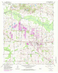 Collierville Tennessee Historical topographic map, 1:24000 scale, 7.5 X 7.5 Minute, Year 1965