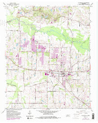 Collierville Tennessee Historical topographic map, 1:24000 scale, 7.5 X 7.5 Minute, Year 1965