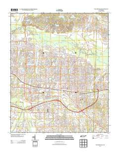 Collierville Tennessee Historical topographic map, 1:24000 scale, 7.5 X 7.5 Minute, Year 2013