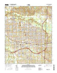 Collierville Tennessee Current topographic map, 1:24000 scale, 7.5 X 7.5 Minute, Year 2016