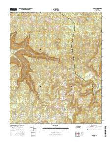 Collins Tennessee Current topographic map, 1:24000 scale, 7.5 X 7.5 Minute, Year 2016