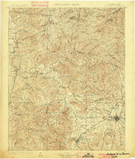 Colombia Tennessee Historical topographic map, 1:125000 scale, 30 X 30 Minute, Year 1901