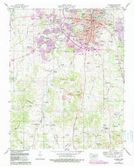 Columbia Tennessee Historical topographic map, 1:24000 scale, 7.5 X 7.5 Minute, Year 1965