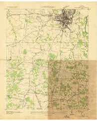 Columbia Tennessee Historical topographic map, 1:24000 scale, 7.5 X 7.5 Minute, Year 1936