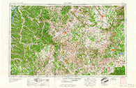 Columbia Tennessee Historical topographic map, 1:250000 scale, 1 X 2 Degree, Year 1956