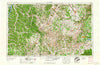 Columbia Tennessee Historical topographic map, 1:250000 scale, 1 X 2 Degree, Year 1956