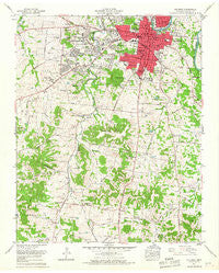Columbia Tennessee Historical topographic map, 1:24000 scale, 7.5 X 7.5 Minute, Year 1965