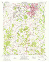 Columbia Tennessee Historical topographic map, 1:24000 scale, 7.5 X 7.5 Minute, Year 1965