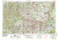 Columbia Tennessee Historical topographic map, 1:250000 scale, 1 X 2 Degree, Year 1956