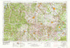 Columbia Tennessee Historical topographic map, 1:250000 scale, 1 X 2 Degree, Year 1956