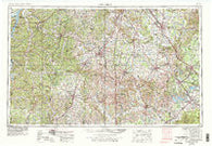 Columbia Tennessee Historical topographic map, 1:250000 scale, 1 X 2 Degree, Year 1956