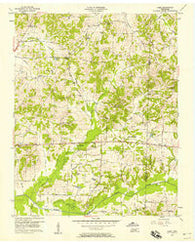 Como Tennessee Historical topographic map, 1:24000 scale, 7.5 X 7.5 Minute, Year 1957