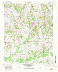 Como Tennessee Historical topographic map, 1:24000 scale, 7.5 X 7.5 Minute, Year 1957