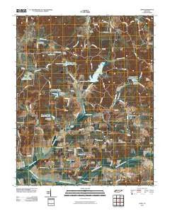 Como Tennessee Historical topographic map, 1:24000 scale, 7.5 X 7.5 Minute, Year 2010