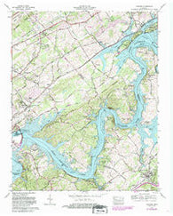 Concord Tennessee Historical topographic map, 1:24000 scale, 7.5 X 7.5 Minute, Year 1968