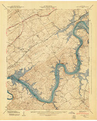 Concord Tennessee Historical topographic map, 1:24000 scale, 7.5 X 7.5 Minute, Year 1940