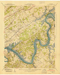 Concord Tennessee Historical topographic map, 1:24000 scale, 7.5 X 7.5 Minute, Year 1940