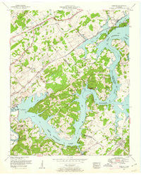 Concord Tennessee Historical topographic map, 1:24000 scale, 7.5 X 7.5 Minute, Year 1953