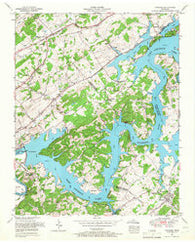 Concord Tennessee Historical topographic map, 1:24000 scale, 7.5 X 7.5 Minute, Year 1953