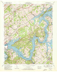 Concord Tennessee Historical topographic map, 1:24000 scale, 7.5 X 7.5 Minute, Year 1968