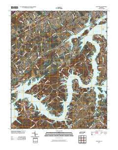 Concord Tennessee Historical topographic map, 1:24000 scale, 7.5 X 7.5 Minute, Year 2010